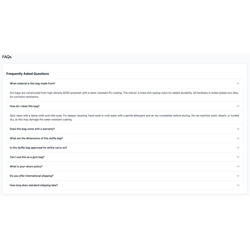 Frequently Asked Questions ( FAQ)