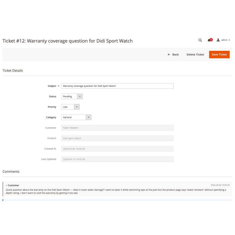 Support Tickets