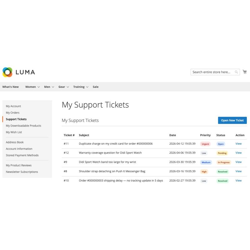 Support Tickets