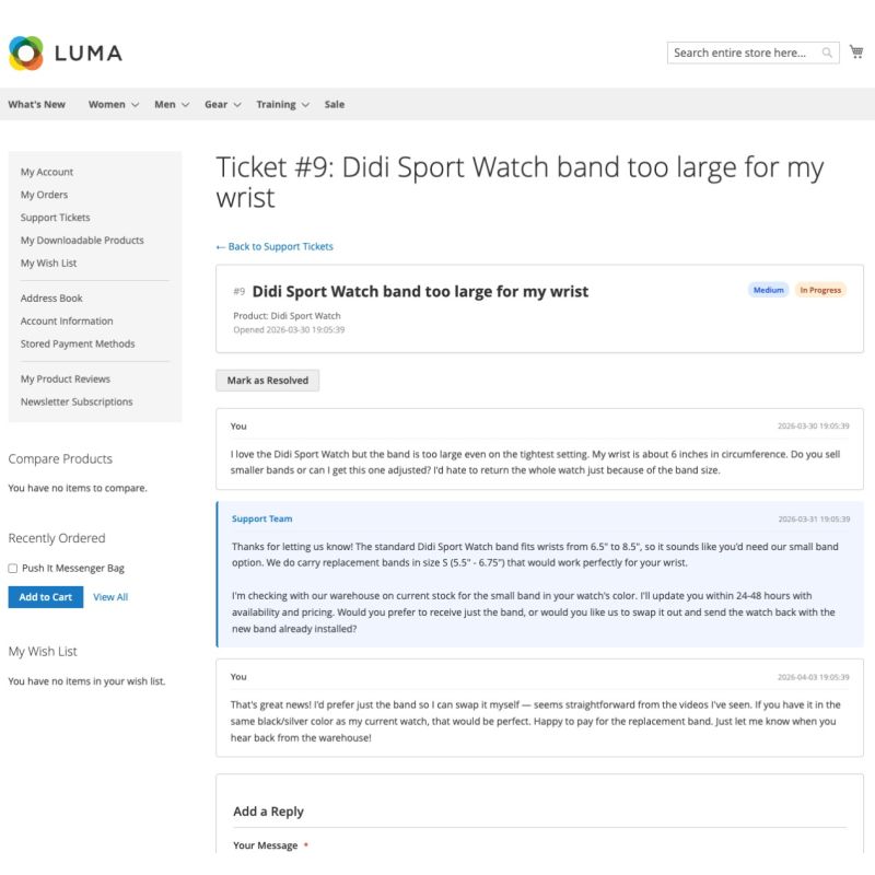 Support Tickets